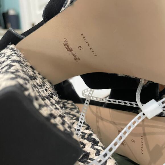 NEW COACH NELLY ANKLE STRAP ESPADRILLE PLATFORM SANDALS SZ 9 - 9119 - Picture 7 of 7